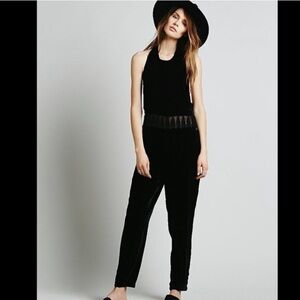 Free People velvet jumpsuit